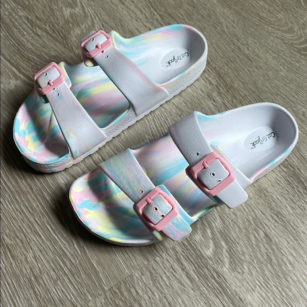 Cat & Jack Pink Sandals with Adjustable Straps